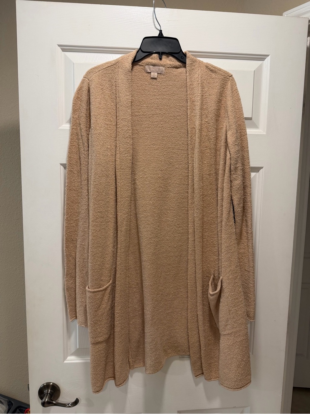 Barefoot Dreams Cardigan Sweater in Light Beige
